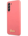 Kup Etui Guess GUHCS21FLSLMGFU Samsung Galaxy S21 FE fucsia/fuchsia hardcase Silicon Script Metal Logo - GUE1818FHS - {ean13} - Sklep Home Screen
