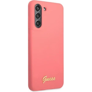 Kup Etui Guess GUHCS21FLSLMGFU Samsung Galaxy S21 FE fuksja/fuchsia hardcase Silicone Script Metal Logo - GUE1818FHS - {ean13} - Sklep Home Screen