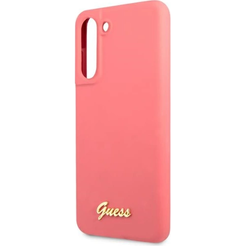 Kup Etui Guess GUHCS21FLSLMGFU Samsung Galaxy S21 FE fucsia/fuchsia hardcase Silicon Script Metal Logo - GUE1818FHS - {ean13} - Sklep Home Screen