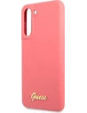 Kup Etui Guess GUHCS21FLSLMGFU Samsung Galaxy S21 FE fucsia/fuchsia hardcase Silicon Script Metal Logo - GUE1818FHS - {ean13} - Sklep Home Screen