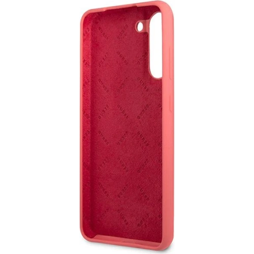 Kup Etui Guess GUHCS21FLSLMGFU Samsung Galaxy S21 FE fuchsie/fuchsia hardcase silikonový script s kovovým logem - GUE1818FHS - {ean13} - Sklep Home Screen