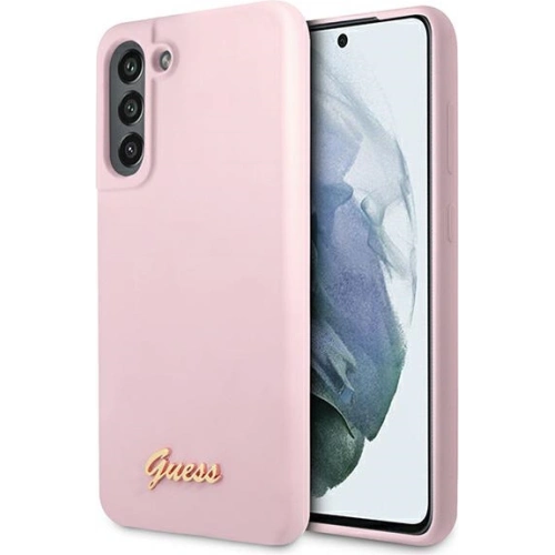 Kup Etui Guess GUHCS21FLSLMGLA Samsung Galaxy S21 FE lavandă hardcase Silicon Script Metal Logo - GUE1819LAV - {ean13} - Sklep Home Screen
