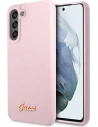 Etui Guess GUHCS21FLSLMGLA Samsung Galaxy S21 FE levandulový/lavender hardcase silikonový s kovovým logem