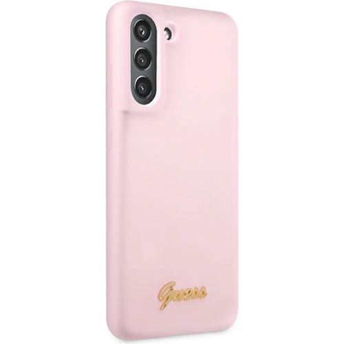 Kup Etui Guess GUHCS21FLSLMGLA Samsung Galaxy S21 FE lavandă hardcase Silicon Script Metal Logo - GUE1819LAV - {ean13} - Sklep Home Screen