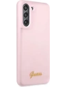 Kup Etui Guess GUHCS21FLSLMGLA Samsung Galaxy S21 FE lavandă hardcase Silicon Script Metal Logo - GUE1819LAV - {ean13} - Sklep Home Screen