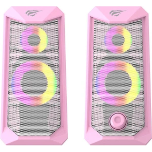 Kup Głośniki komputerowe Havit SK202 pink 2.0 RGB (różowe) - HVT181PNK - {ean13} - Sklep Home Screen