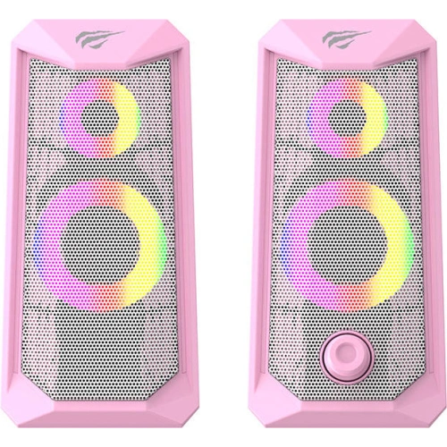 Kup Számítógépes hangszórók Havit SK202 rózsaszín 2.0 RGB (rózsaszín) - HVT181PNK - {ean13} - Sklep Home Screen