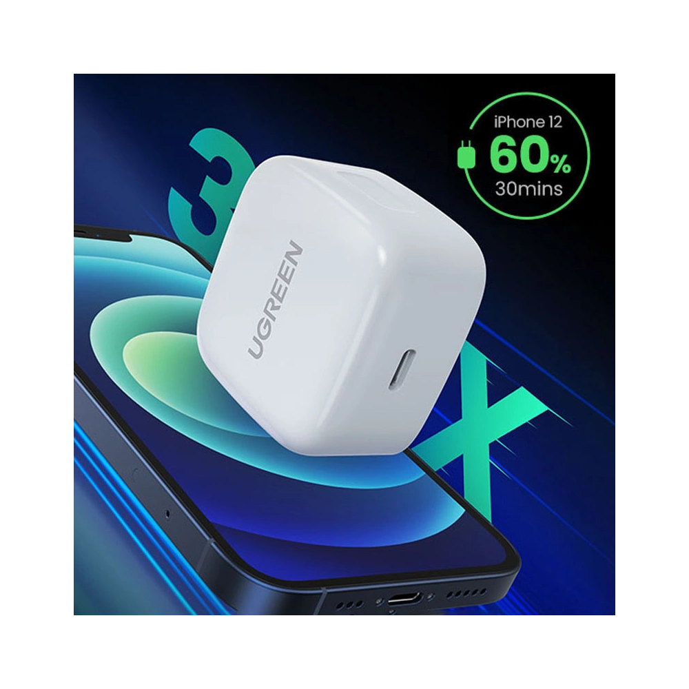 Ładowarka sieciowa UGREEN CD137 USBC Power Delivery 3.0 Quick Charge 4