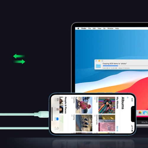 Kup UGREEN US387 USB-C - Lightning MFI C94 Power Delivery 1m grün - UGR1236GRN - {ean13} - Sklep Home Screen