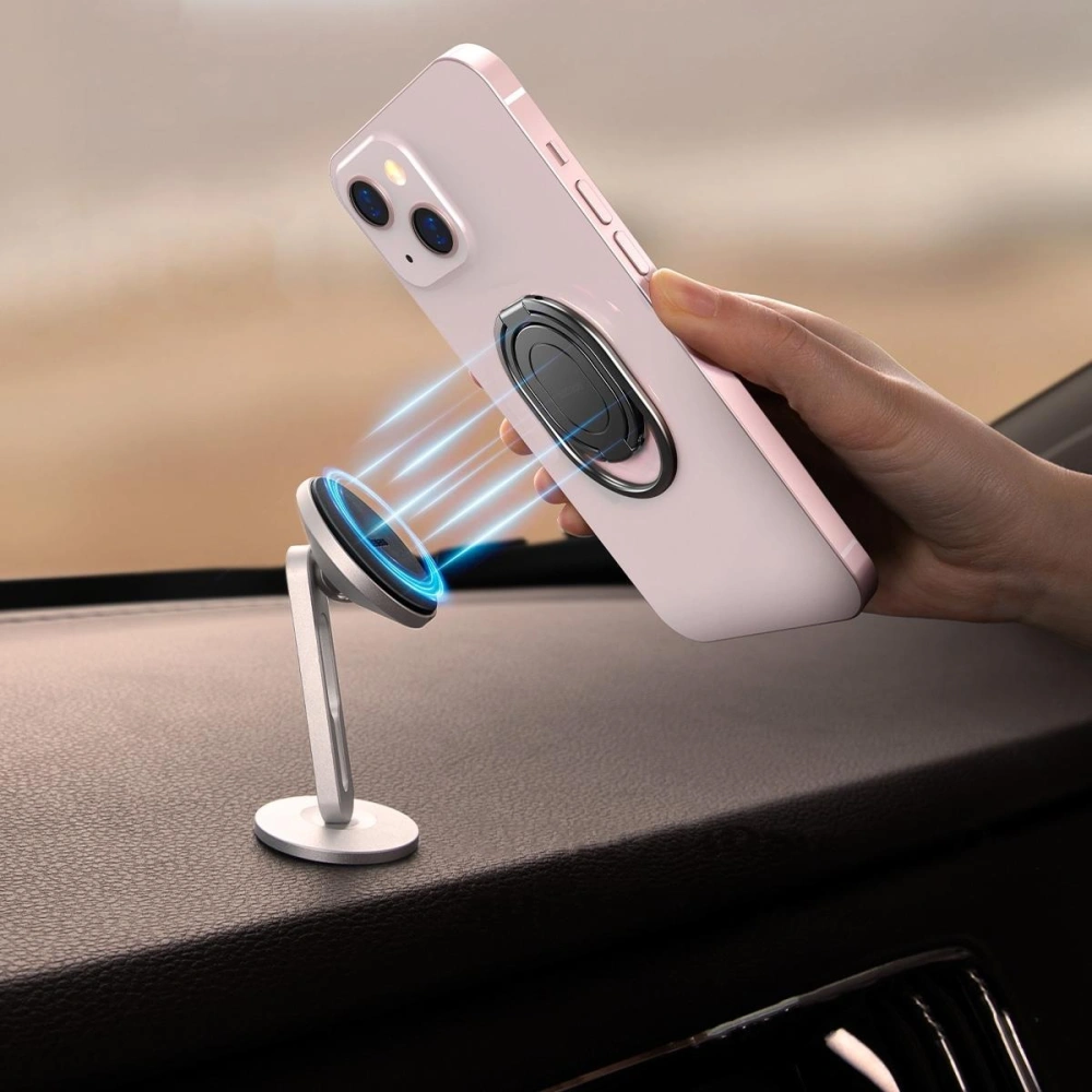 Uchwyt na palec podstawka Baseus Rails szary