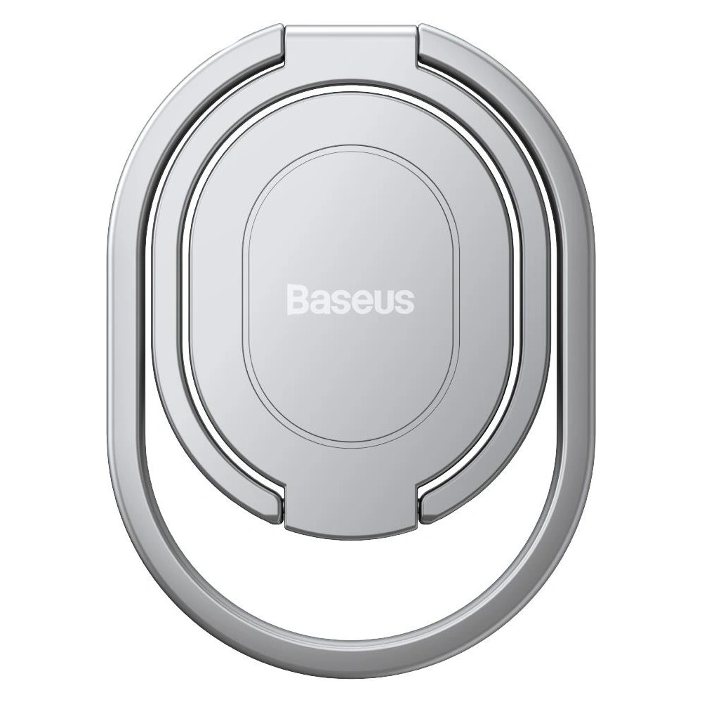 Uchwyt na palec podstawka Baseus Rails srebrny