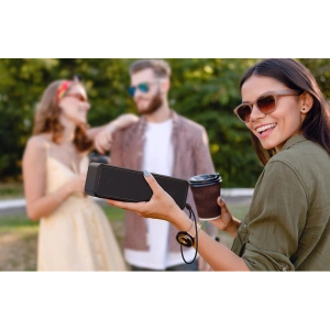 Buy Baseus V1 wireless waterproof bluetooth speaker black - BSU3328BLK - {ean13} - Home Screen Store Europe