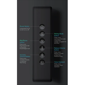 Kup Boxa bluetooth fără fir Baseus V1 impermeabil neagră - BSU3328BLK - {ean13} - Sklep Home Screen