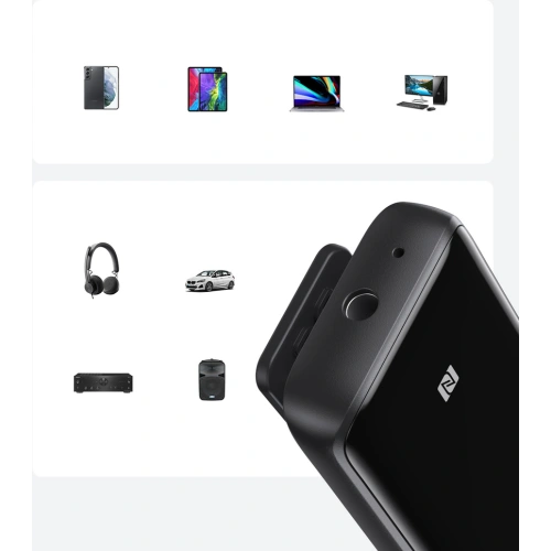 Kup Přijímač zvuku UGREEN CM402 Bluetooth 5.0 aptX HD DAC SBC 3,5mm mini jack černý - UGR1238BLK - {ean13} - Sklep Home Screen