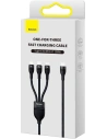 Kup 3-in-1-Kabel Baseus Flash Series II USB-C - USB-C, Lightning, micro USB 100W 1,5m schwarz - BSU3329BLK - {ean13} - Sklep Home Screen