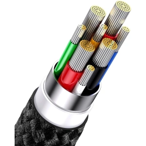 Kabel 3w1 Baseus Flash Series II USB-C  - USB-C, Lightning, micro USB 100W 1,5m czarny