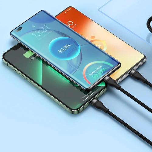 Kup 3-in-1-Kabel Baseus Flash Series II USB-C - USB-C, Lightning, micro USB 100W 1,5m schwarz - BSU3329BLK - {ean13} - Sklep Home Screen