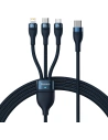 Buy Baseus Flash Series II USB Type C / USB Type A cable - USB Type C / Lightning / micro USB 100 W 1.5 m blue - BSU3330BLU - {ean13} - Home Screen Store Europe