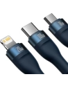 Buy Baseus Flash Series II USB Type C / USB Type A cable - USB Type C / Lightning / micro USB 100 W 1.5 m blue - BSU3330BLU - {ean13} - Home Screen Store Europe