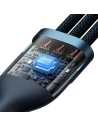 Kup 3-in-1 Kabel Baseus Flash Series II USB-C/USB-A - USB-C, Lightning, micro USB 100W 1,5m blau - BSU3330BLU - {ean13} - Sklep Home Screen