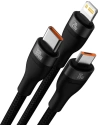 Buy Baseus Flash Series II USB Type C / USB Type A cable - USB Type C / Lightning / micro USB 100 W 1.2 m black - BSU3332BLK - {ean13} - Home Screen Store Europe