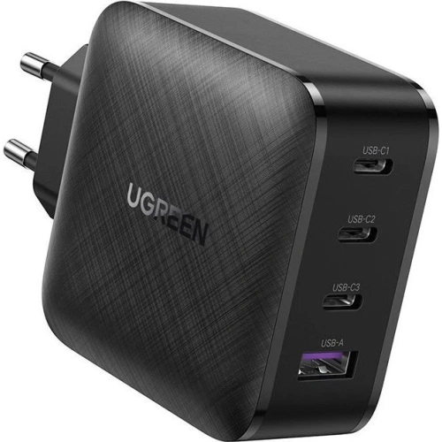 Kup UGREEN CD224 GaN PPS 65W USB / 3x USB-C QC 3.0 Power Delivery SCP FCP AFC Netzladegerät Schwarz - UGR1243BLK - {ean13} - Sklep Home Screen