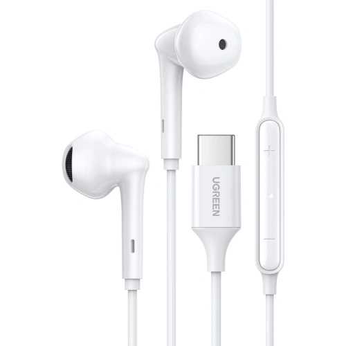 Kup UGREEN EP101 USB-C Kopfhörer mit Fernbedienung und Mikrofon Weiß - UGR1245WHT - {ean13} - Sklep Home Screen