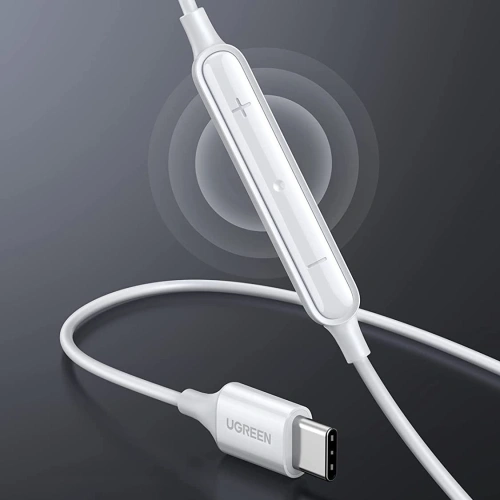 Kup UGREEN EP101 USB-C Kopfhörer mit Fernbedienung und Mikrofon Weiß - UGR1245WHT - {ean13} - Sklep Home Screen