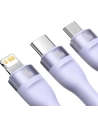 Kup Kabel 3-in-1 Baseus Flash Series II USB-C/USB-A - USB-C, Lightning, micro USB 100W 1,2m violett - BSU3334PRP - {ean13} - Sklep Home Screen