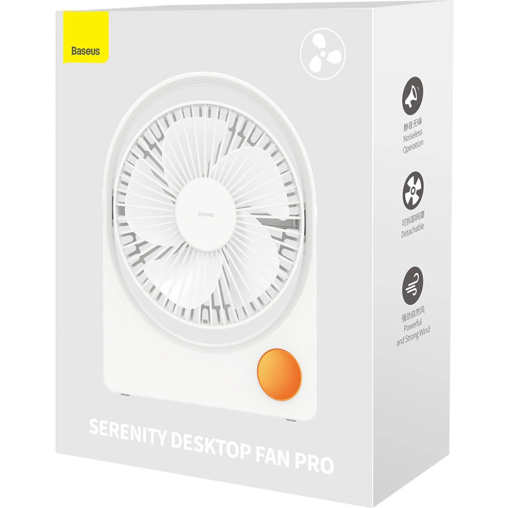 Wentylator biurkowy Baseus Serenity Fan Pro biały