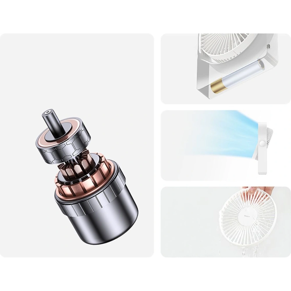 Wentylator biurkowy Baseus Serenity Fan Pro biały