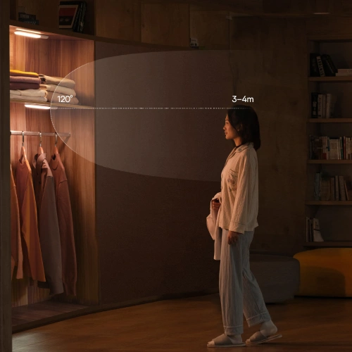 Buy Baseus Sunshine Series wardrobe light with PIR motion detector 1200 mAh white - BSU3337WHT - {ean13} - Home Screen Store Europe