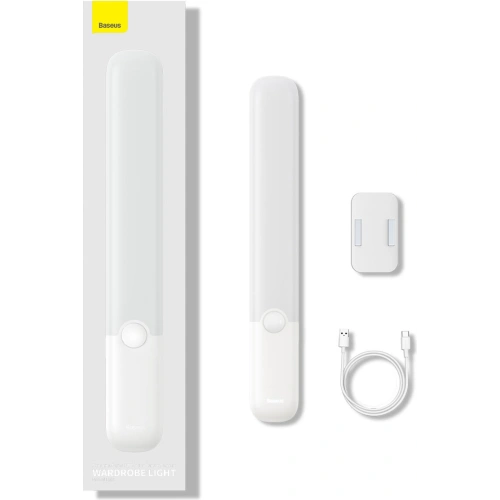 Buy Baseus Sunshine Series wardrobe light with PIR motion detector 1200 mAh white - BSU3337WHT - {ean13} - Home Screen Store Europe