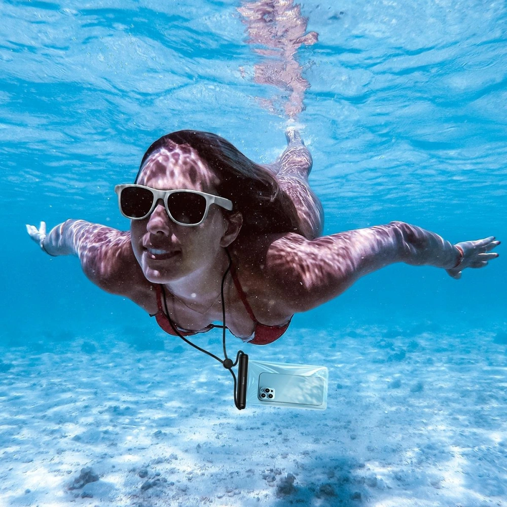 Uniwersalne wodoodporne etui Baseus Slide-cover czarny