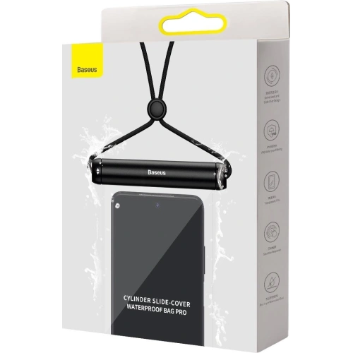 Kup Universelle wasserdichte Hülle Baseus Slide-cover schwarz - BSU3338BLK - {ean13} - Sklep Home Screen