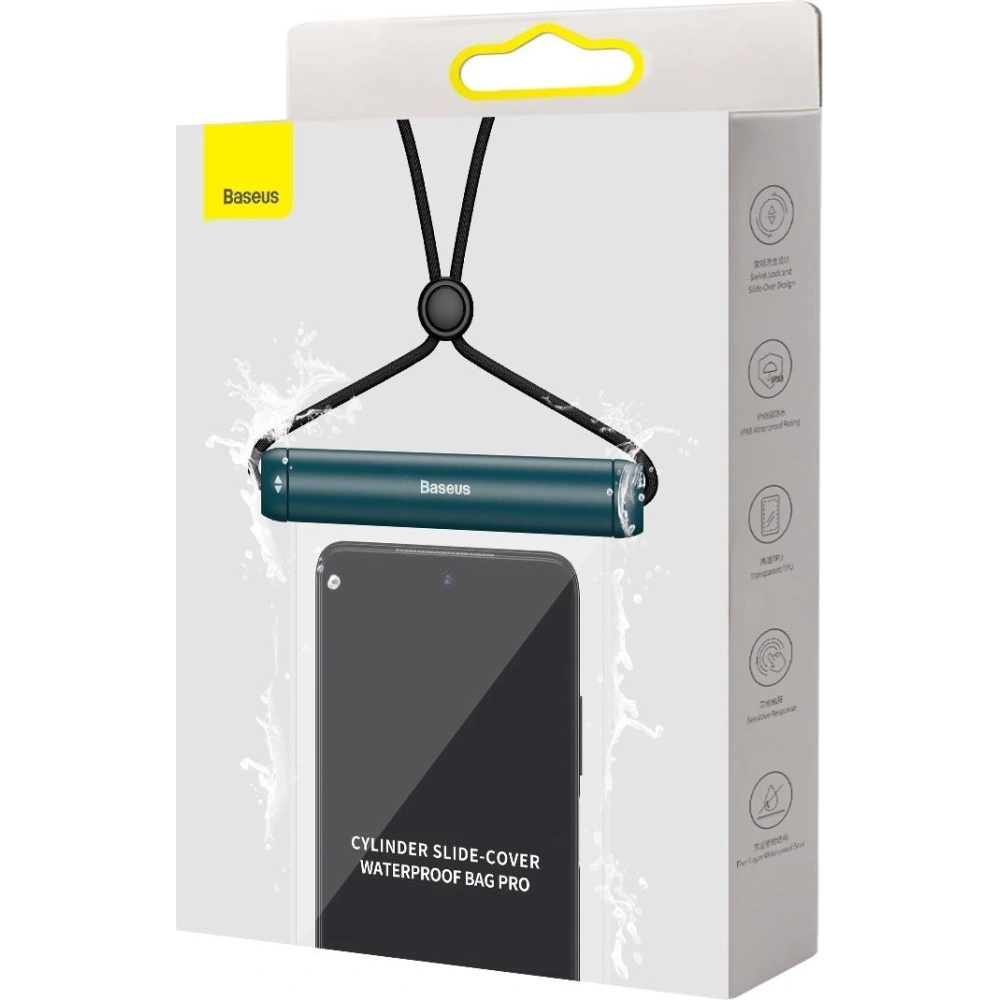 Uniwersalne wodoodporne etui Baseus Slide-cover niebieski