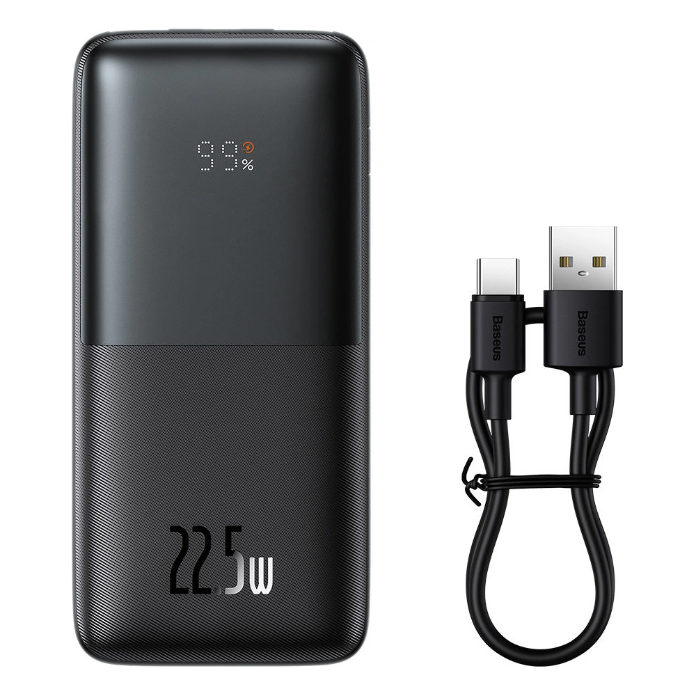 Powerbank Baseus Bipow Pro 10000mAh 22.5W + kabel USB 3A 0.3m czarny