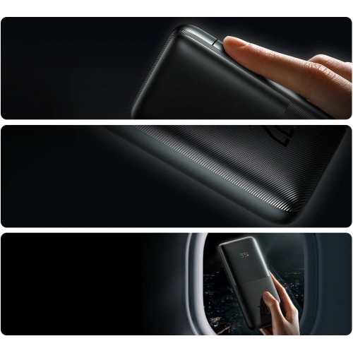 Kup Powerbank Baseus Bipow Pro 10000mAh 22.5W + USB 3A kábel 0.3m fekete - BSU3342BLK - {ean13} - Sklep Home Screen