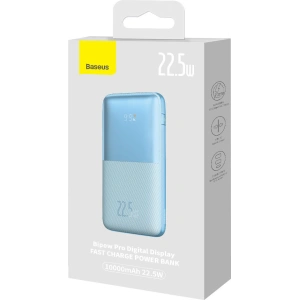 Powerbank Baseus Bipow Pro 10000mAh 22.5W + kabel USB 3A 0.3m niebieski
