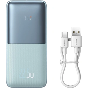 Powerbank Baseus Bipow Pro 10000mAh 22.5W + kabel USB 3A 0.3m niebieski