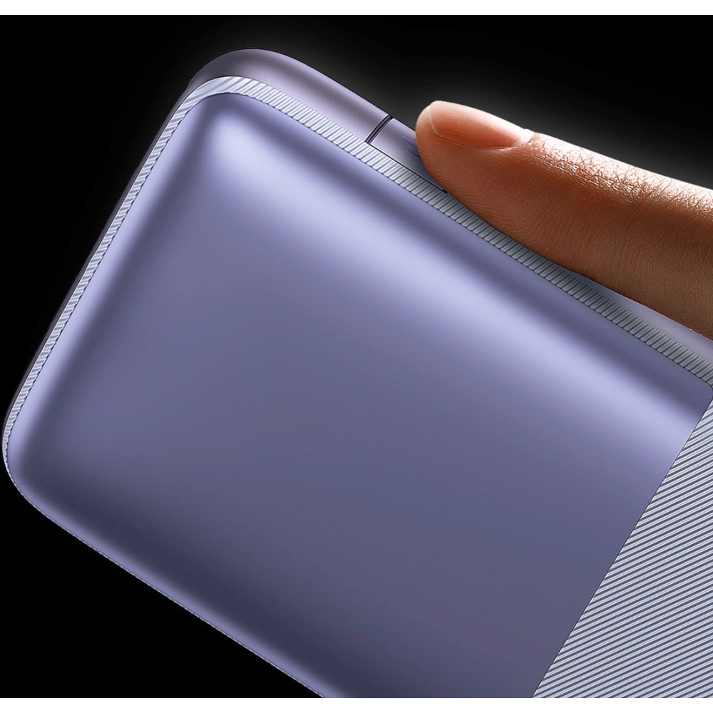 Powerbank Baseus Bipow Pro 10000mAh 22.5W + kabel USB 3A 0.3m fioletowy