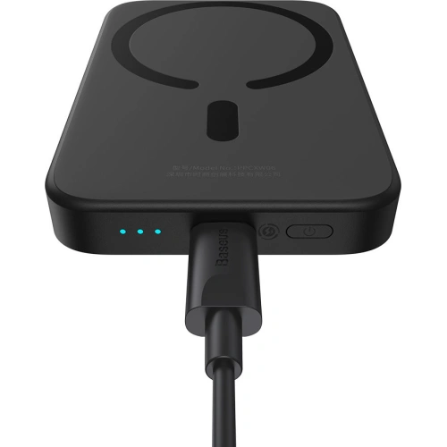 Kup Powerbank Baseus magnetic 6000mAh 20W + cablu USB Tip C 60W 50cm negru - BSU3346BLK - {ean13} - Sklep Home Screen