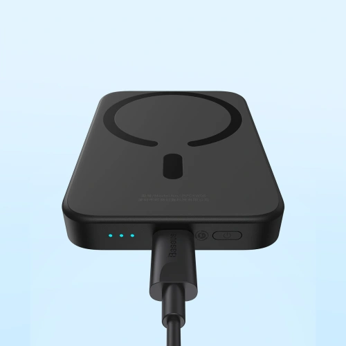 Kup Powerbank Baseus magnetic 6000mAh 20W + cablu USB Tip C 60W 50cm negru - BSU3346BLK - {ean13} - Sklep Home Screen