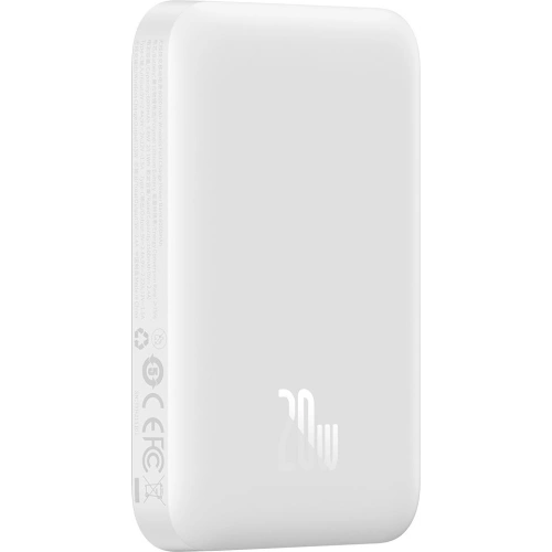 Kup Powerbank Baseus magnetický 6000mAh 20W + kabel USB Typ C 60W 50cm bílý - BSU3347WHT - {ean13} - Sklep Home Screen