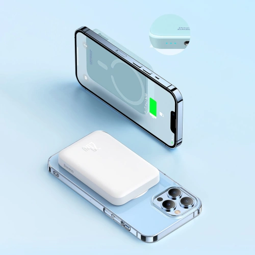 Kup Powerbank Baseus magnetisch 6000mAh 20W + USB Typ C Kabel 60W 50cm weiß - BSU3347WHT - {ean13} - Sklep Home Screen