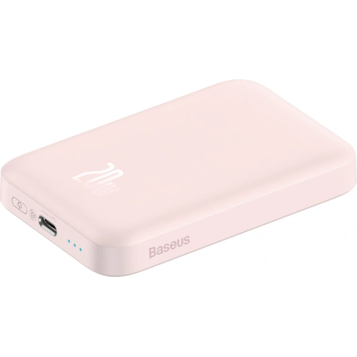 Kup Powerbank Baseus mágneses 6000mAh 20W + USB Type C 60W 50cm kábel rózsaszín - BSU3349PNK - {ean13} - Sklep Home Screen
