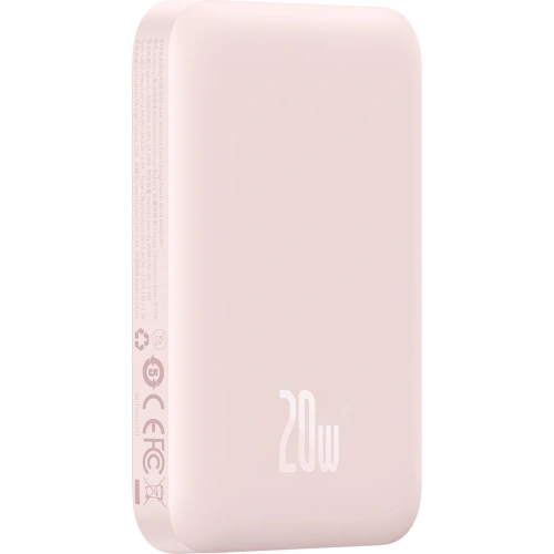 Kup Powerbank Baseus magnetický 6000mAh 20W + kabel USB Typ C 60W 50cm růžový - BSU3349PNK - {ean13} - Sklep Home Screen