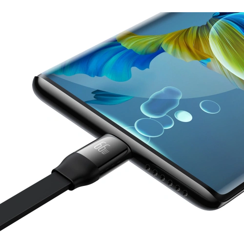 Kup Cablul retractabil 3w1 Baseus Bright Mirror 2 USB-A - micro USB + Lightning + USB-C 66W 1.1m negru - BSU3355BLK - {ean13} - Sklep Home Screen