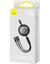 Kup Cablul retractabil 3w1 Baseus Bright Mirror 2 USB-A - micro USB + Lightning + USB-C 66W 1.1m negru - BSU3355BLK - {ean13} - Sklep Home Screen