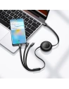 Kup Cablul retractabil 3w1 Baseus Bright Mirror 2 USB-A - micro USB + Lightning + USB-C 66W 1.1m negru - BSU3355BLK - {ean13} - Sklep Home Screen